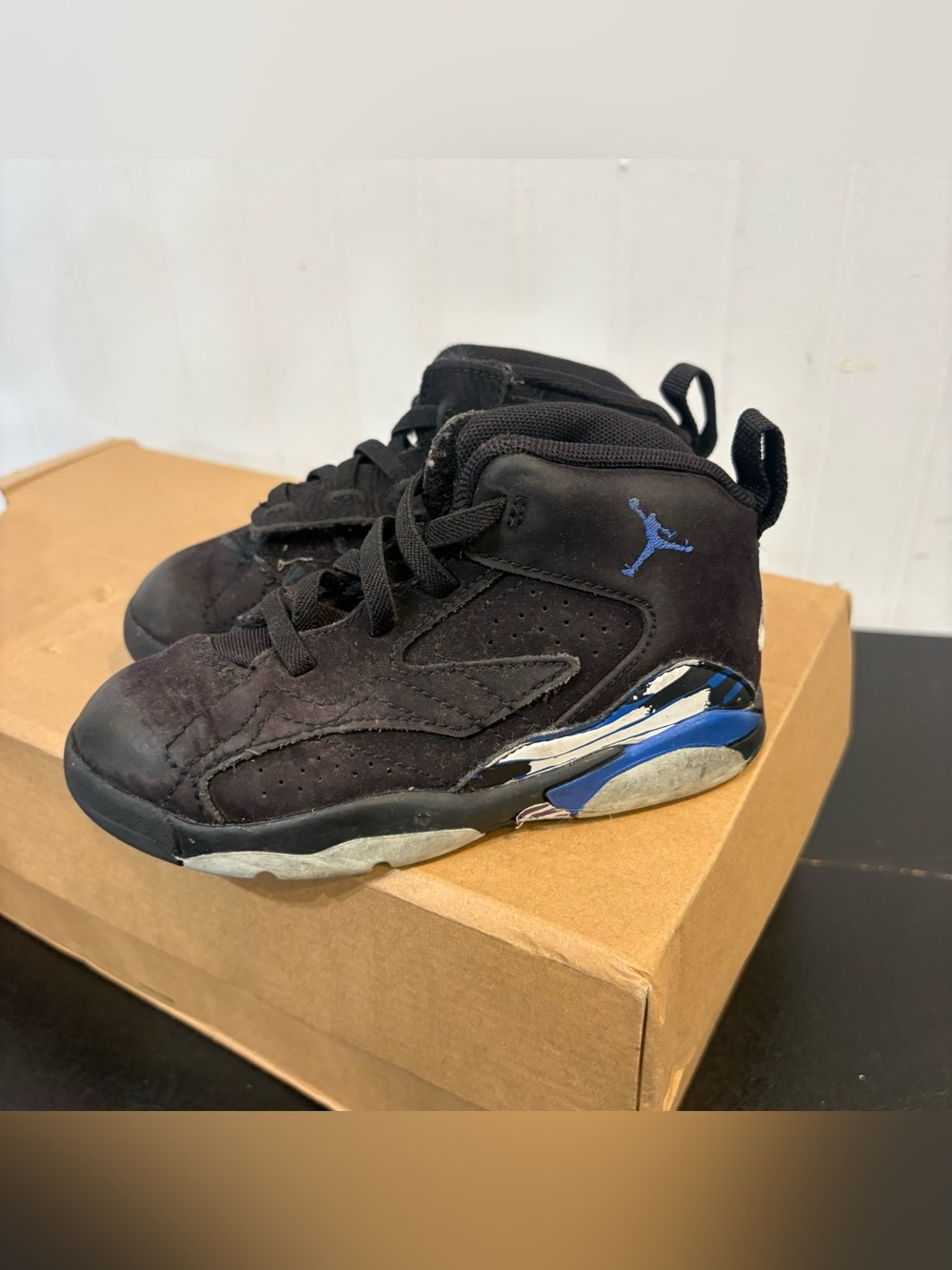 Jordan Jumpman MVP Toddler
Shoes Size 8.5 Black Blue White
